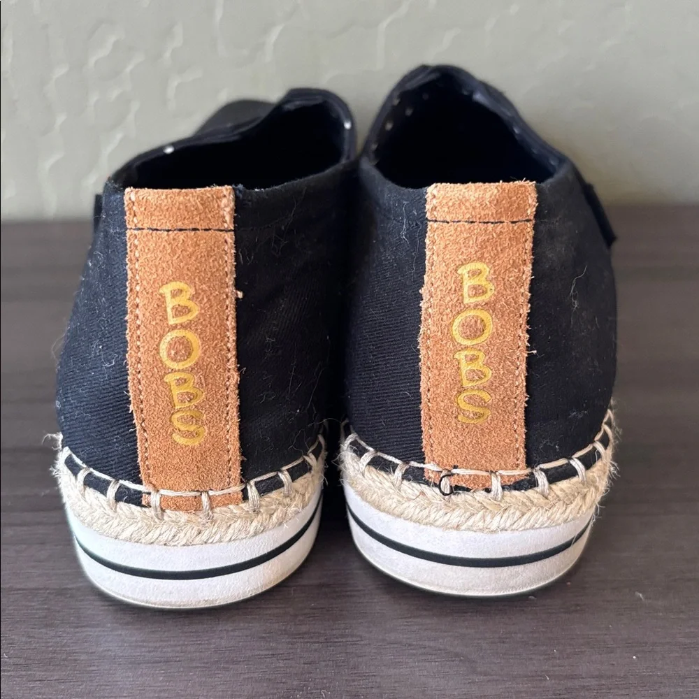 BOBS by Skechers‎ Bobs Black Flexpadrille Flat Loafer Slip On Size 7.5